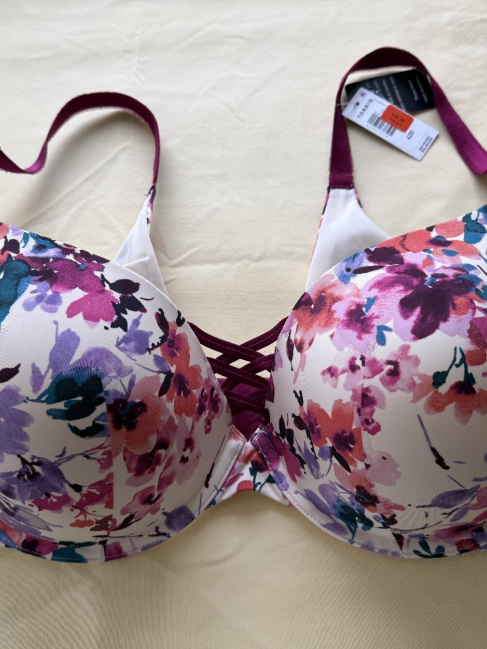 Torrid XO Plunge Push-Up Bra 42D~New